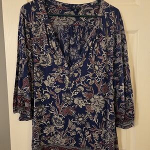 Lucky Brand Women's Floral Blouse